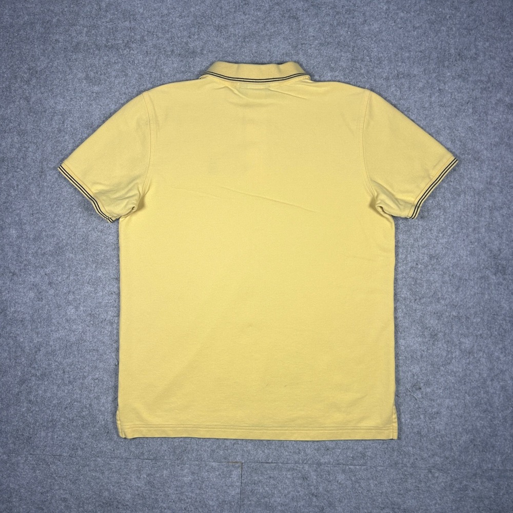 Psycho Bunny Polo Shirt Men Size 5 medium Yellow Pima Cotton Short Sleeve Preppy - Picture 14 of 16